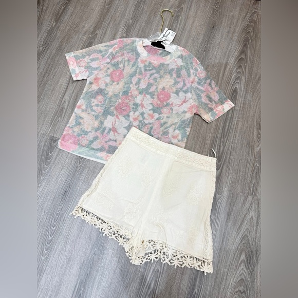 Zara floral print knit top 1822/018 - Picture 5 of 7